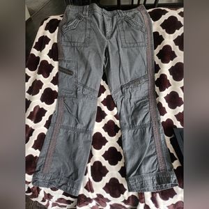 Women's Gray Cargo Utility Pants 14 Eddie Bauer